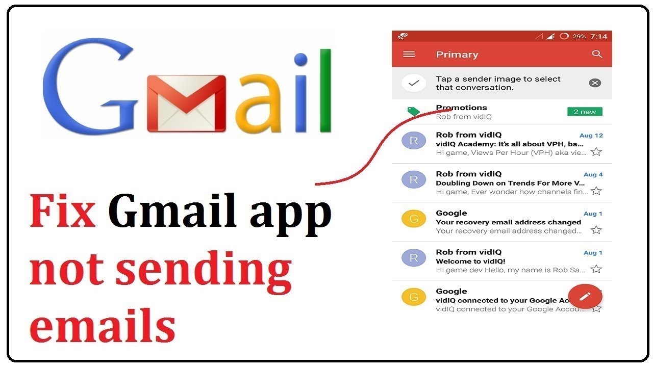 How to Fix Gmail Not Sending Emails Problem ?