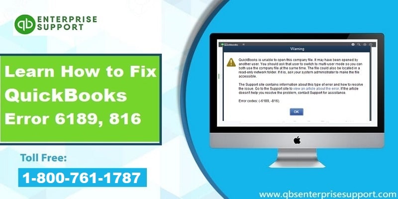 FIX QuickBooks Error Code 6189, 816 (Company File Issues)