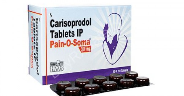 Pain O Soma 350mg Buy Only 0.80 Per Tablet To Treat Muscle Pain