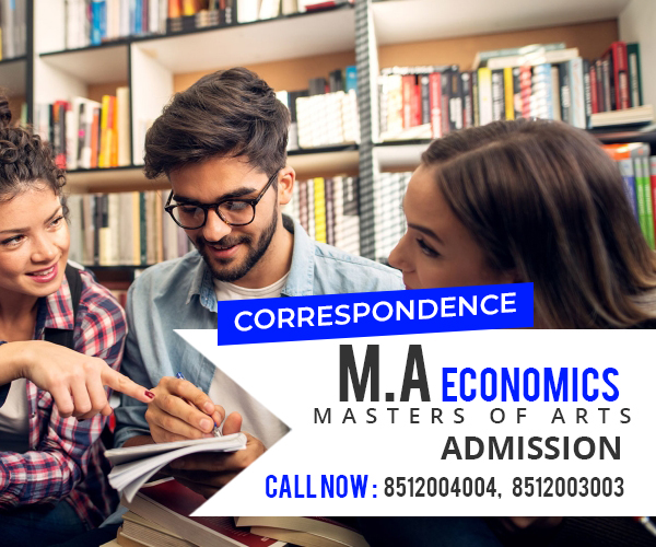 MA Economics Distance Education Admission 2022 Masters in Economics