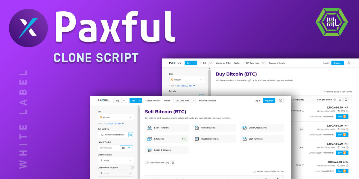 Paxful Clone Script | Free Demo and Installation support