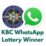 KBC Whatsapp Lucky Draw 2022