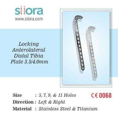 Locking Anterolateral Distal Tibia Plate 3.5/4.0 mm Profile Picture
