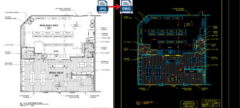 Image to CAD Conversion Services - Convert JPG to DWG Drawings